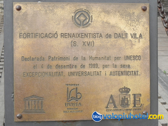 Targa Unesco Dalt Vila