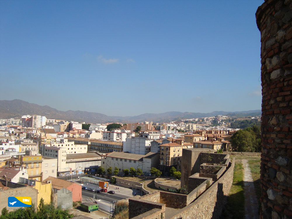 Veduta dal Castello di Gibralfaro a Malaga 