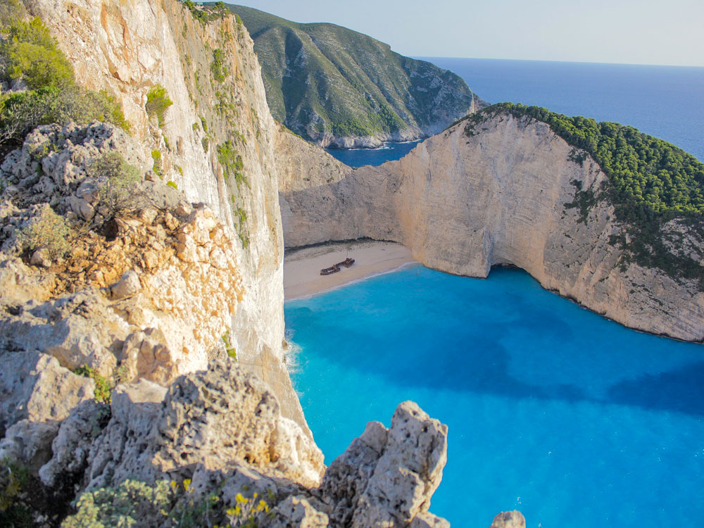 Baia del Relitto a Zante in Grecia