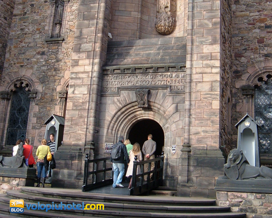 Una delle entrate del Castello di Edimburgo