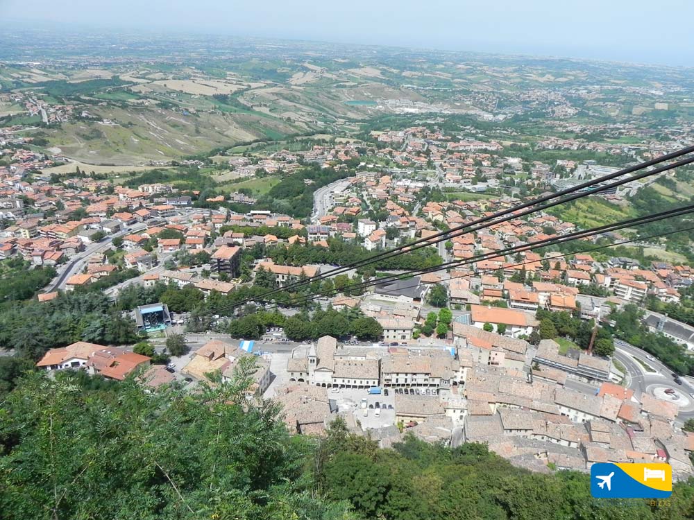 Panorama dalla Funivia di San Marino