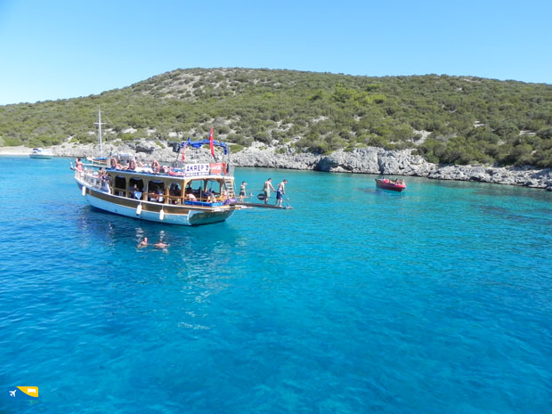 Spiagge di Bodrum raggiungibili con il caicco
