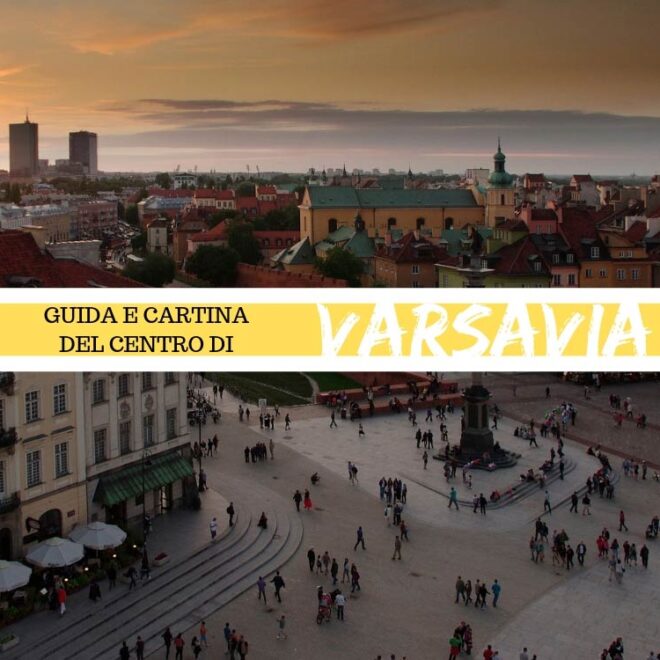 Guida e cartina del centro di Varsavia da stampare