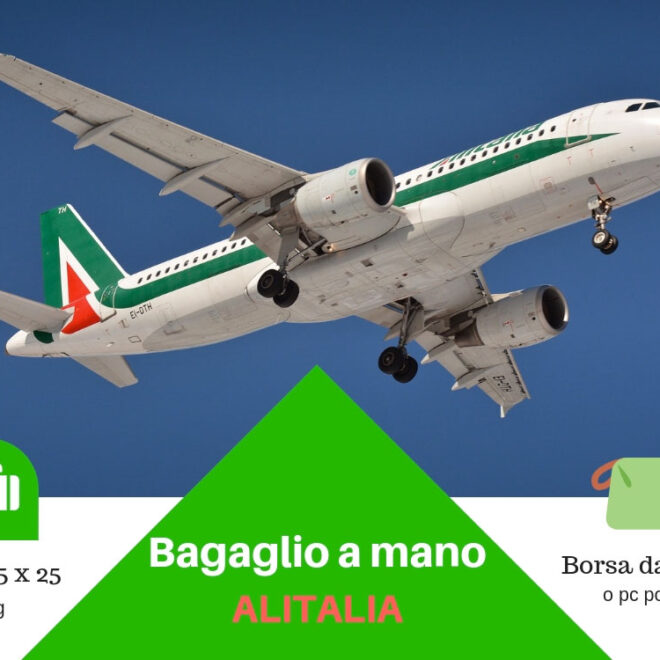 Bagaglio a mano Alitalia peso misure e consigli