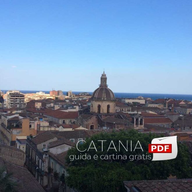 Guida e cartina del centro di Catania da stampare