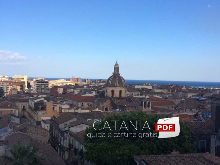Guida e cartina del centro di Catania da stampare