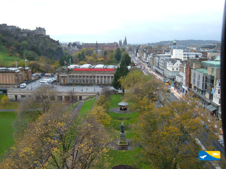 Guida e cartina del centro di Edimburgo da stampare