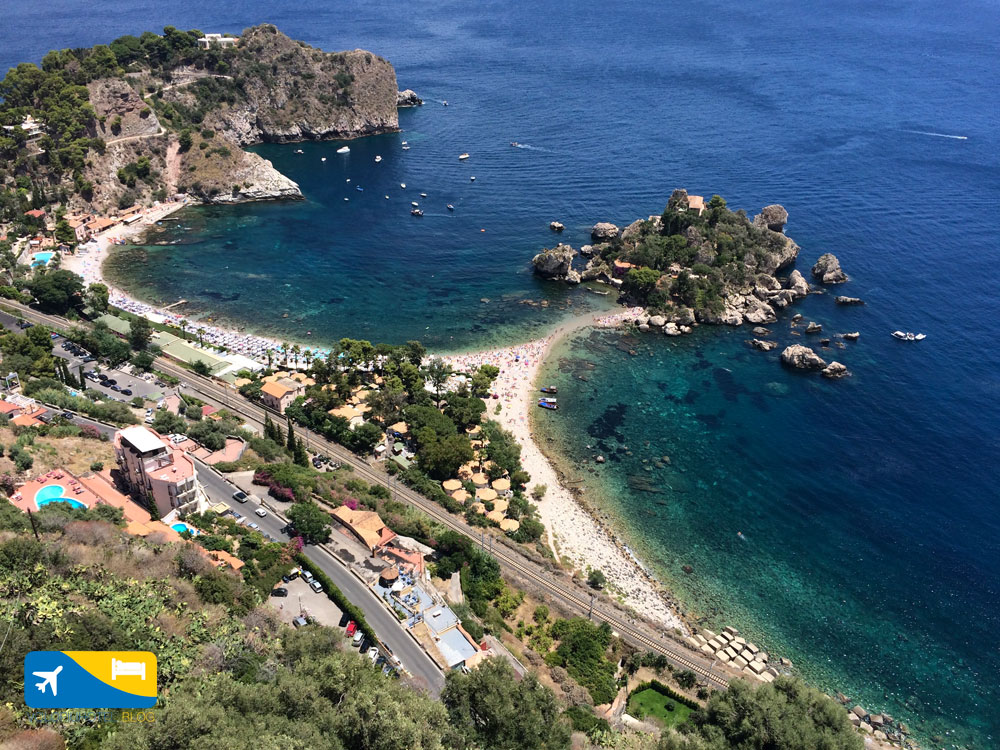 Spiaggia di Isola Bella a Taormina